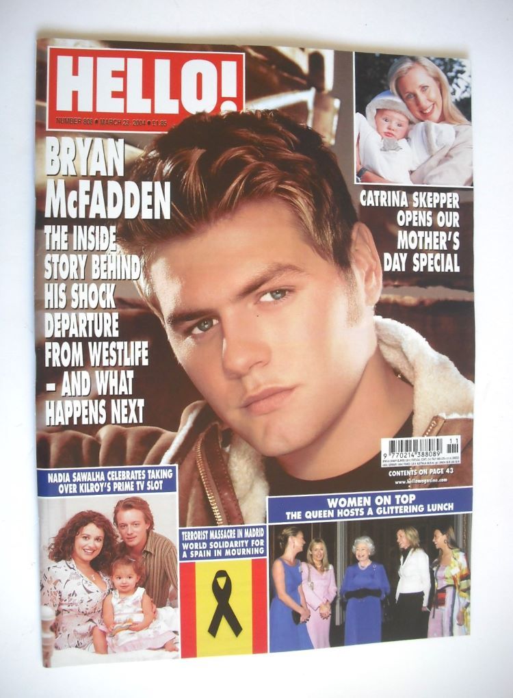 Hello! magazine - Bryan McFadden cover (23 March 2004 - Issue 808)