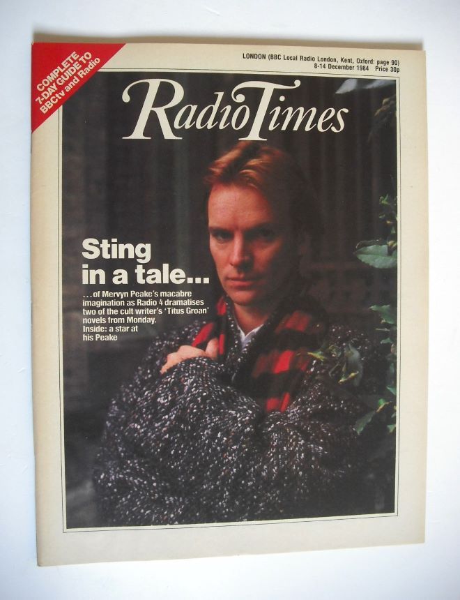 Radio Times magazine - Sting cover (8-14 December 1984)