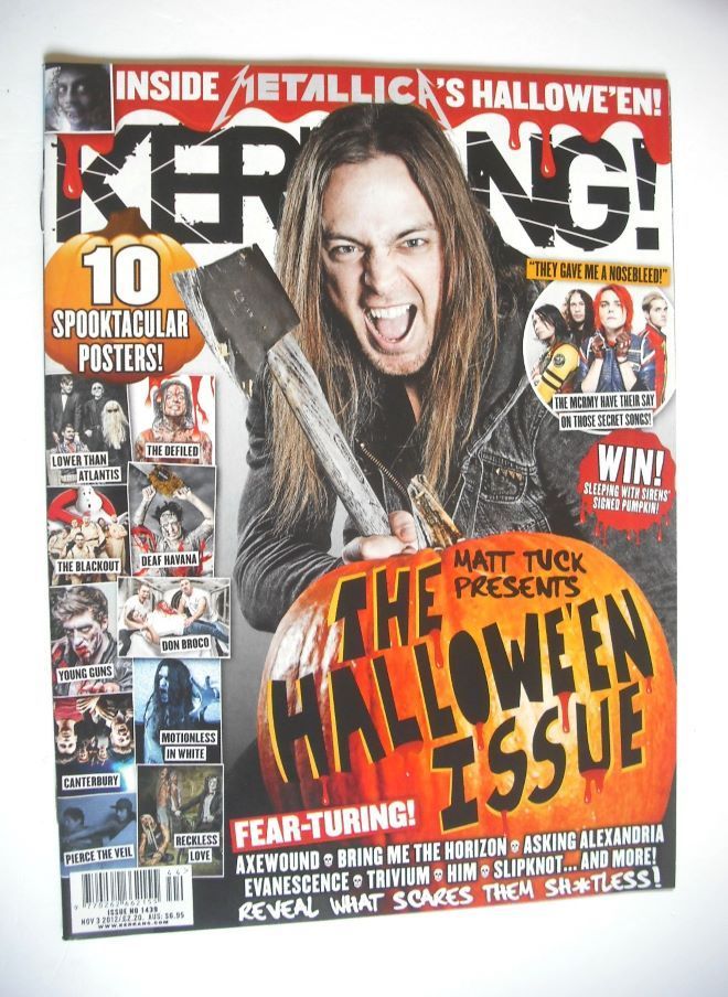 Kerrang magazine - Matt Tuck cover (3 November 2012 - Issue 1439)