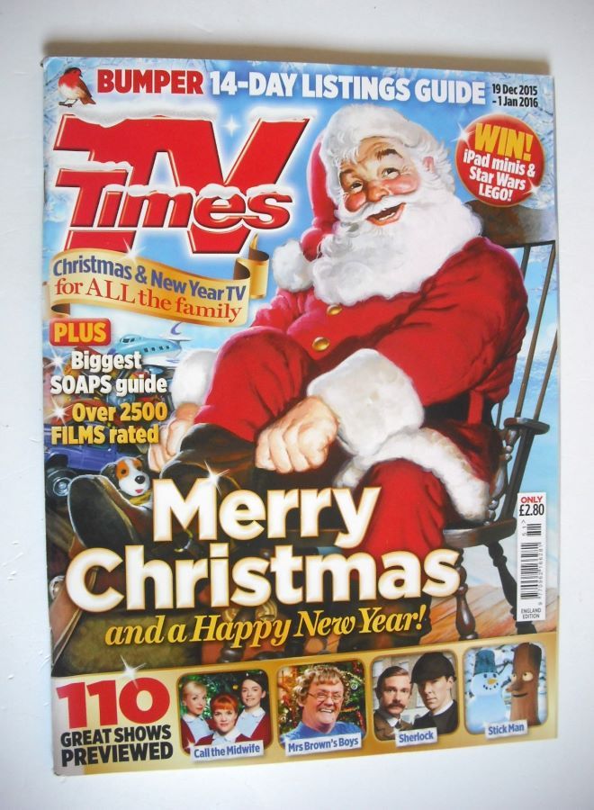 TV Times magazine - Christmas issue (19 December 2015 - 1 January 2016)