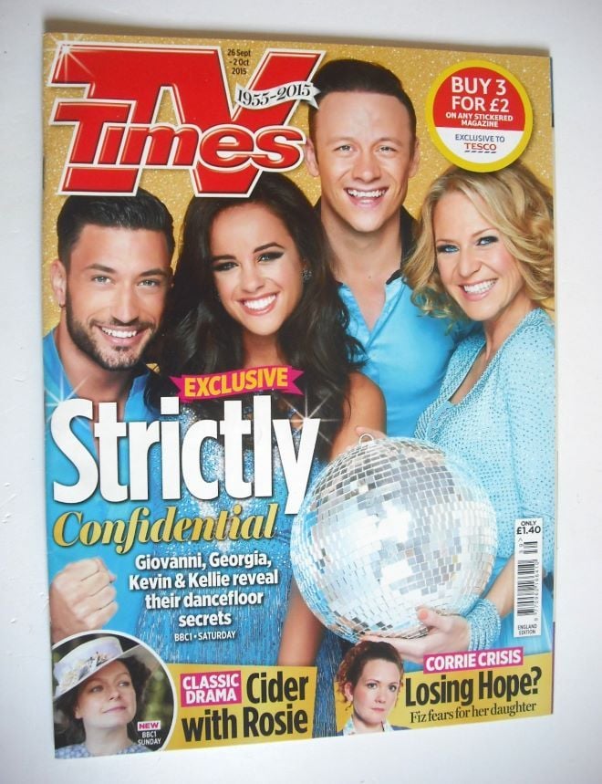 TV Times magazine - Strictly cover (26 September - 2 October 2015)