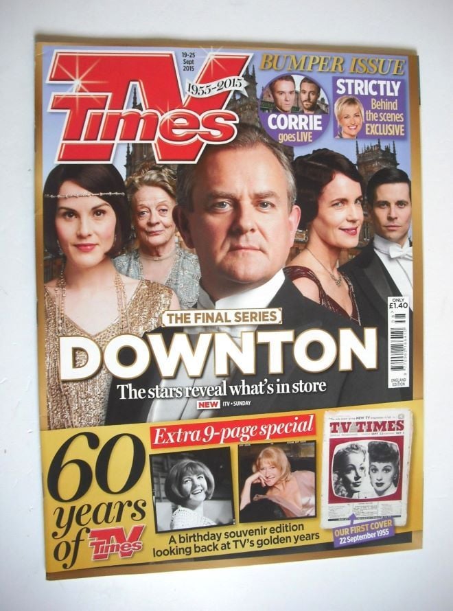 TV Times magazine - Downton cover (19-25 September 2015)