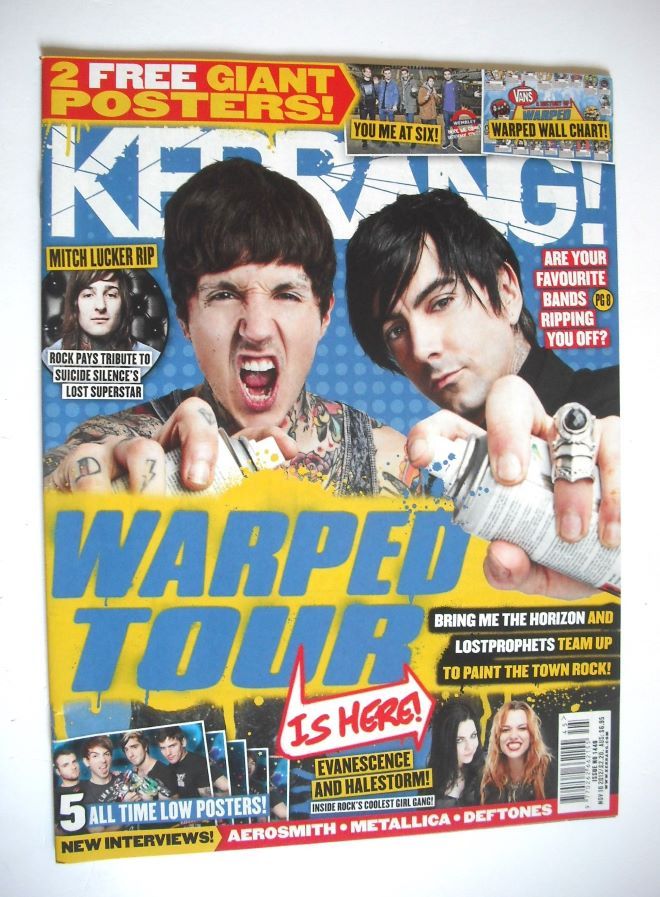 Kerrang magazine - Warped Tour cover (10 November 2012 - Issue 1440)