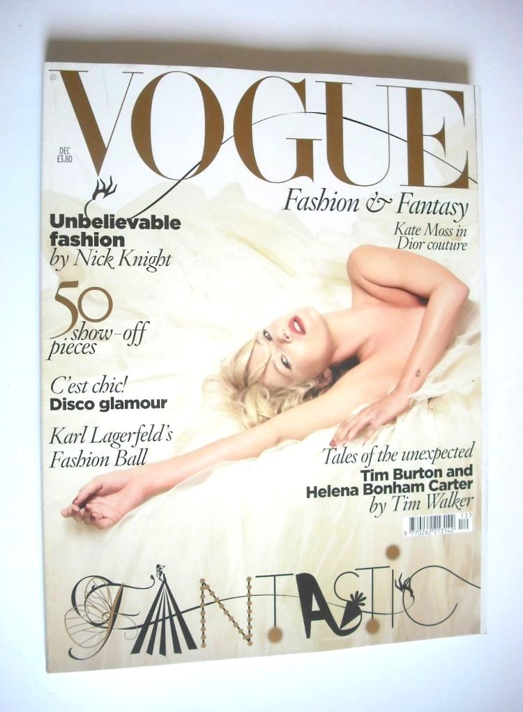British Vogue magazine - December 2008 - Kate Moss cover