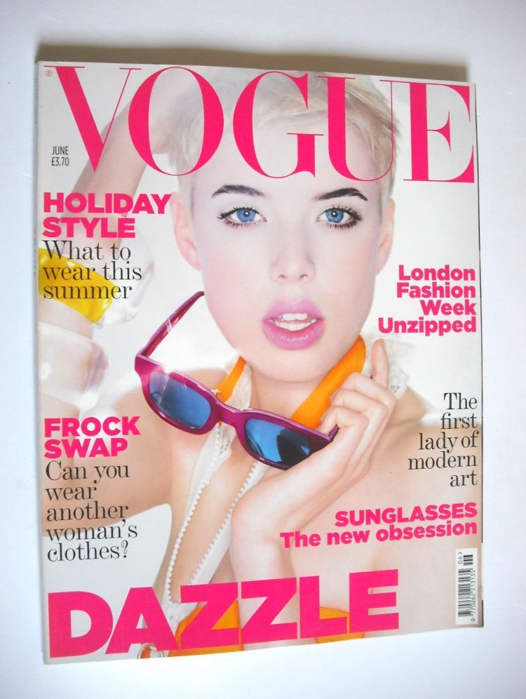 British Vogue magazine - June 2007 - Agyness Deyn cover