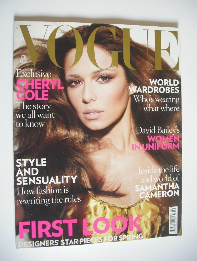 British Vogue magazine - February 2009 - Cheryl Cole cover