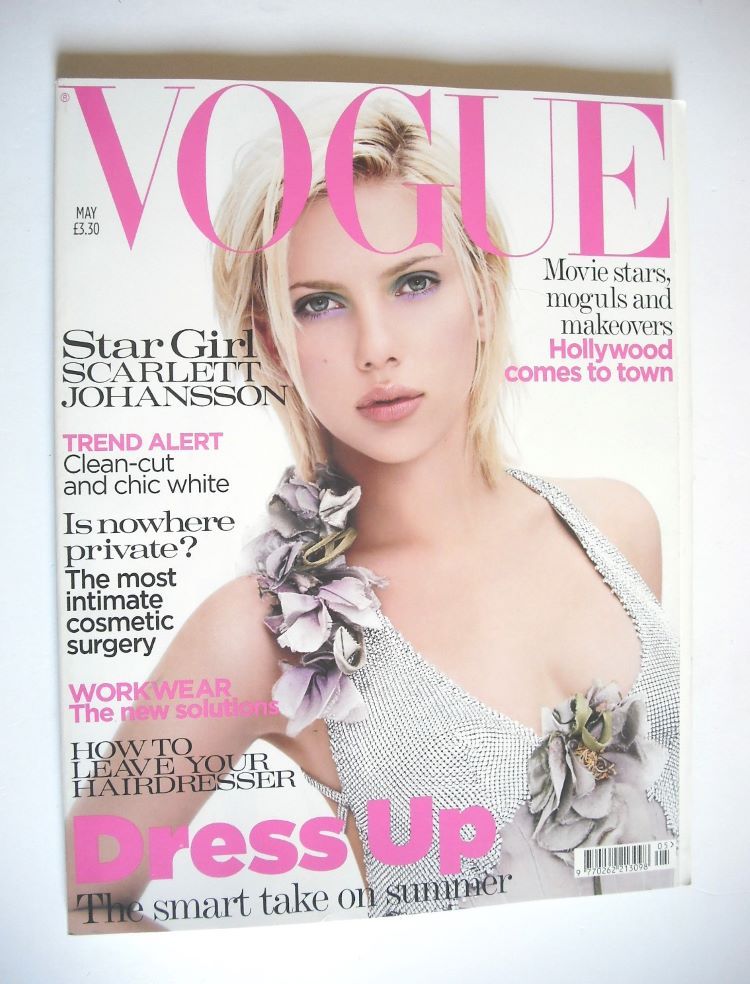 <!--2004-05-->British Vogue magazine - May 2004 - Scarlett Johansson cover