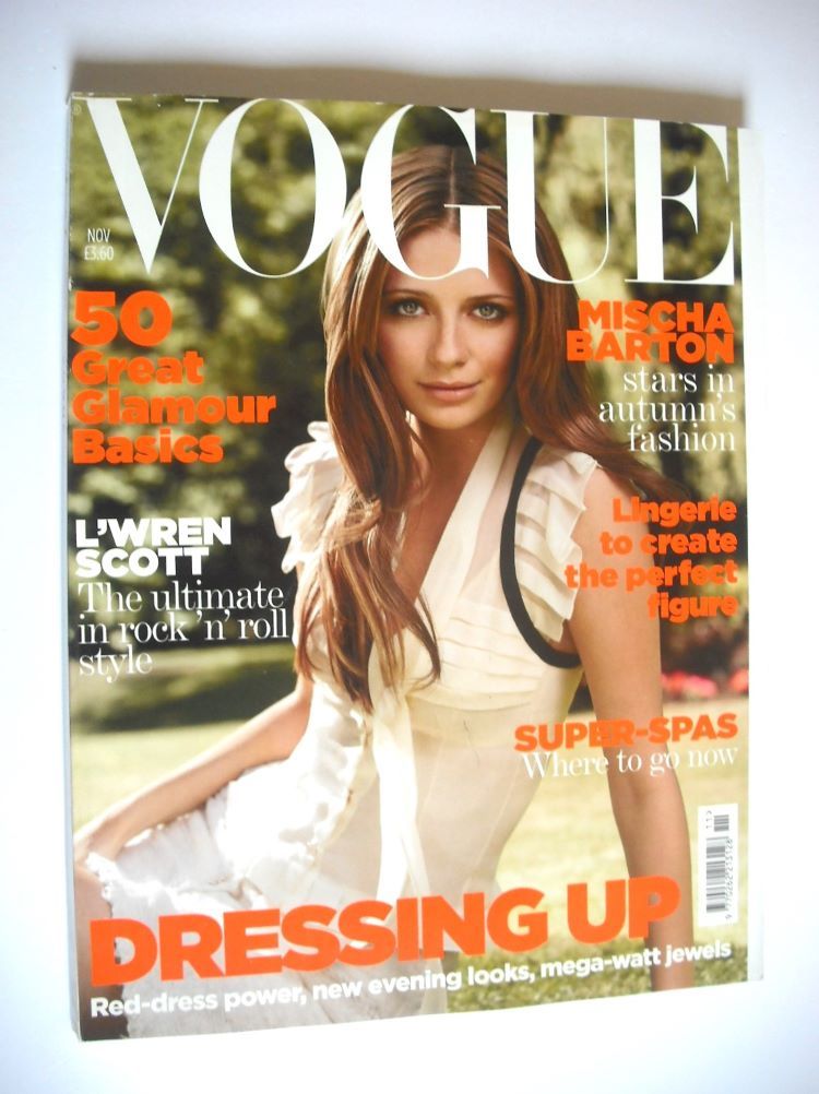 British Vogue magazine - November 2006 - Mischa Barton cover