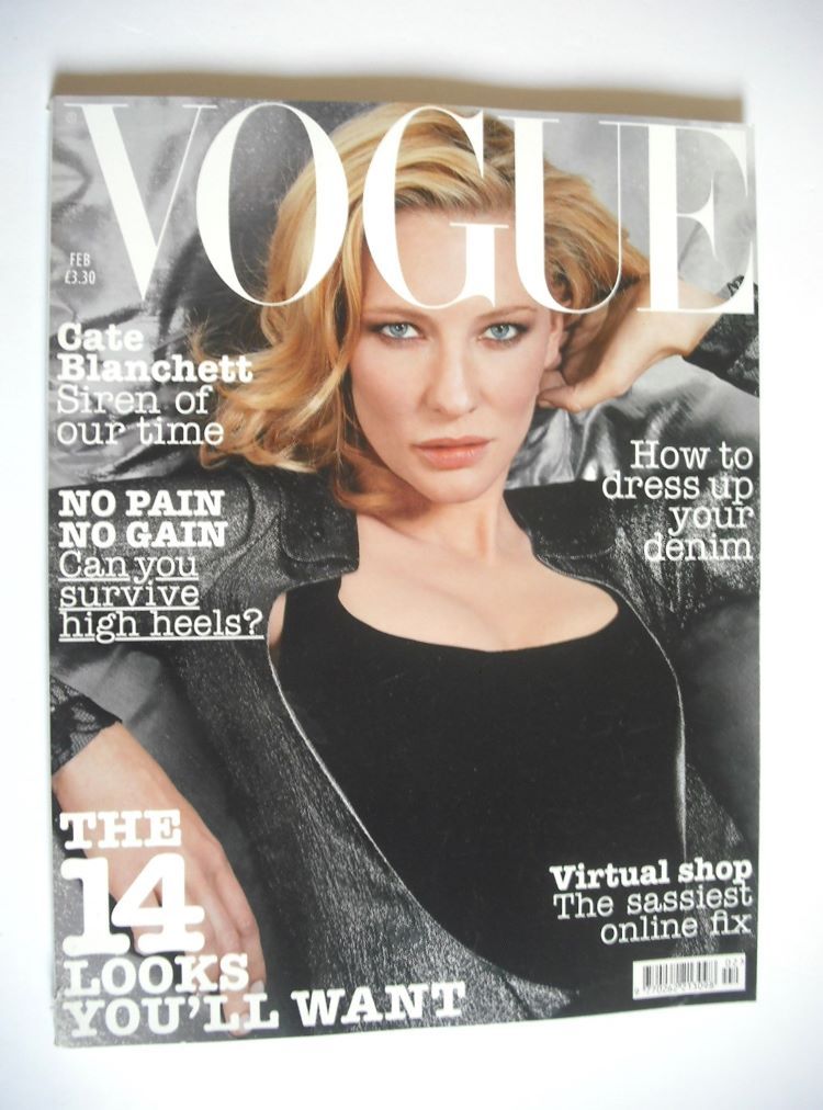 British Vogue magazine - February 2004 - Cate Blanchett cover