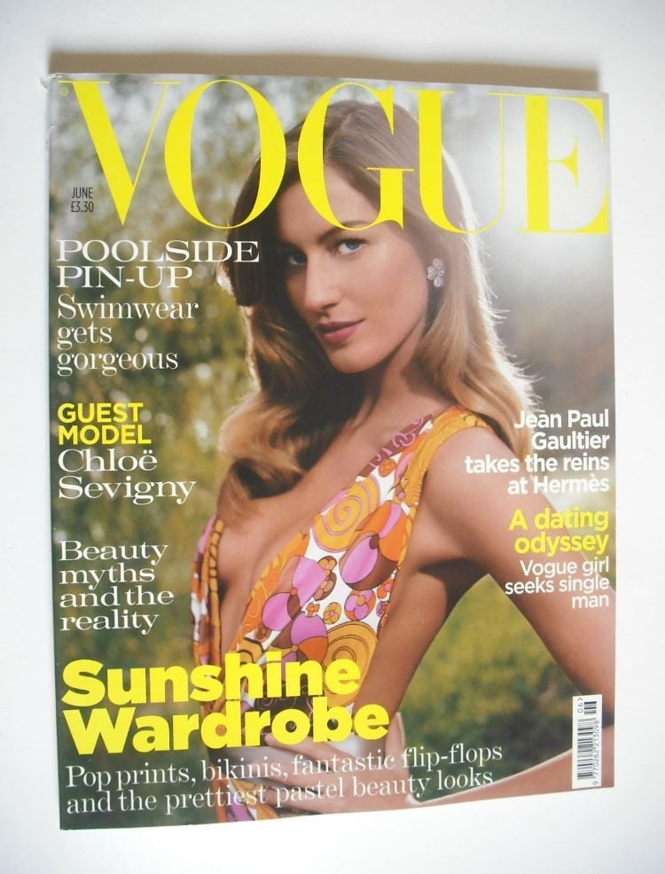 <!--2004-06-->British Vogue magazine - June 2004 - Gisele Bundchen cover