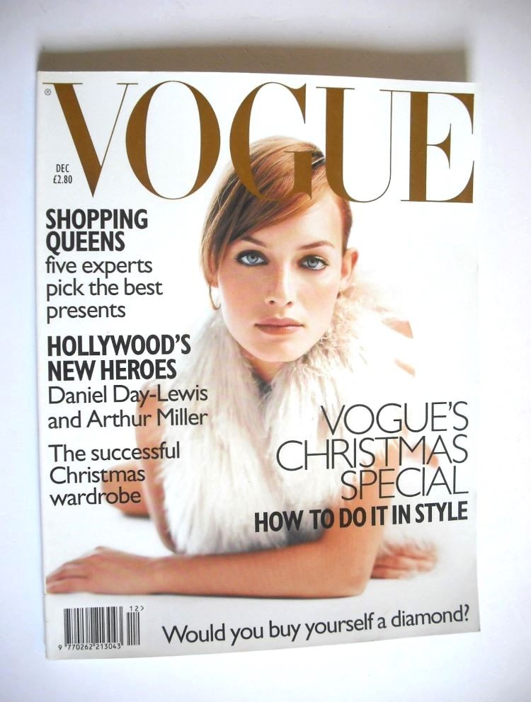 <!--1996-12-->British Vogue magazine - December 1996 - Amber Valletta cover