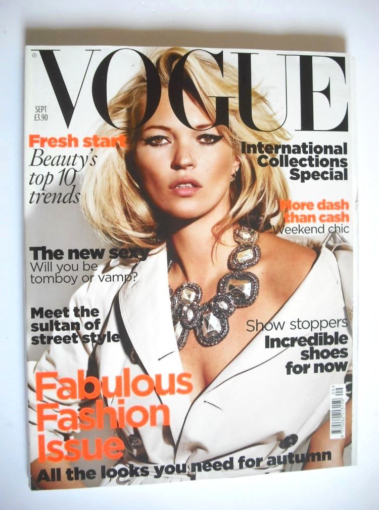 British Vogue magazine - September 2009 - Kate Moss cover