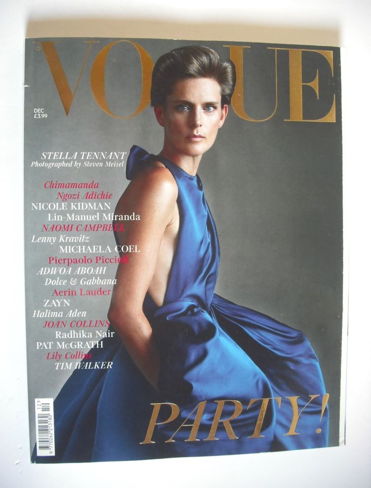 British Vogue magazine - December 2018 - Stella Tennant cover