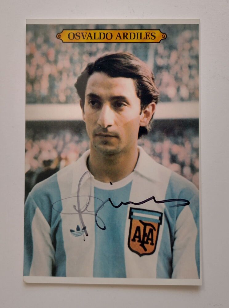Osvaldo Ardiles autograph (hand-signed photograph)