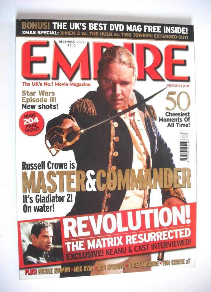 Empire magazine - Russell Crowe cover (December 2003 - Issue 174)