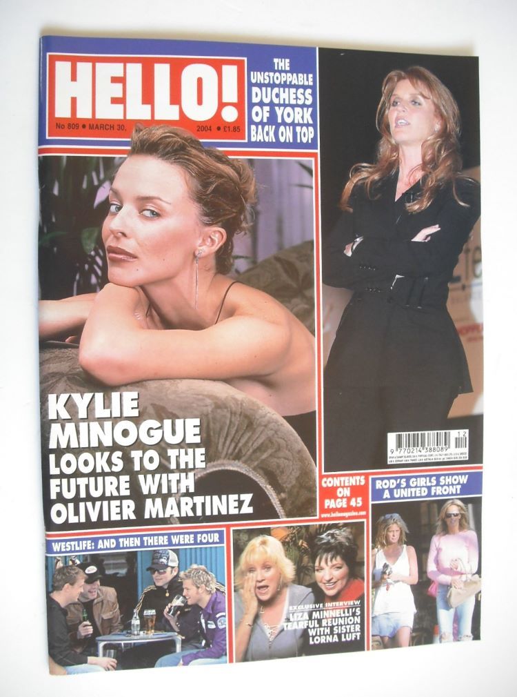 Hello! magazine - Kylie Minogue cover (30 March 2004 - Issue 809)