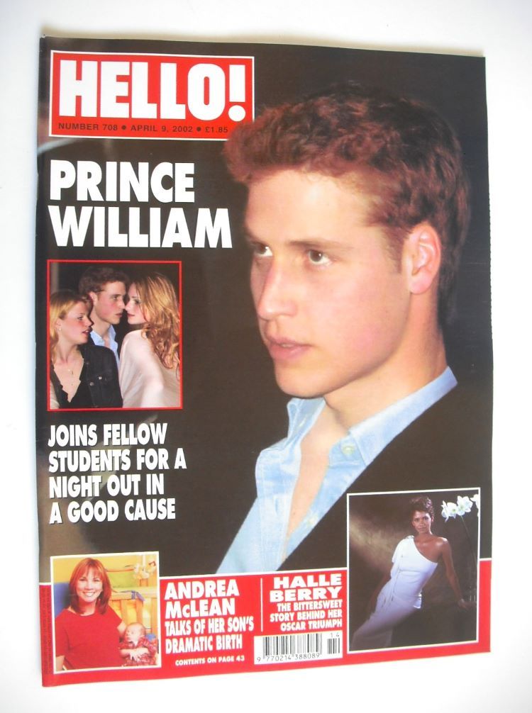 Hello! magazine - Prince William cover (9 April 2002 - Issue 708)