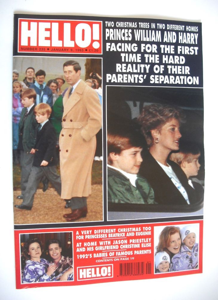 <!--1993-01-09-->Hello! magazine - Princess Diana and Prince Charles cover 