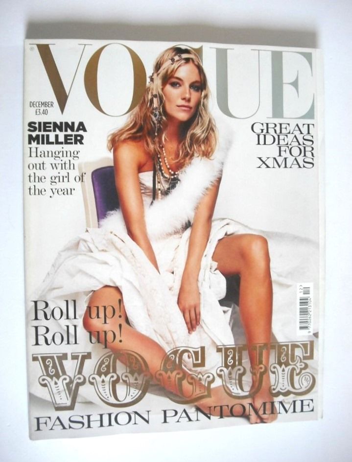 British Vogue magazine - December 2004 - Sienna Miller cover
