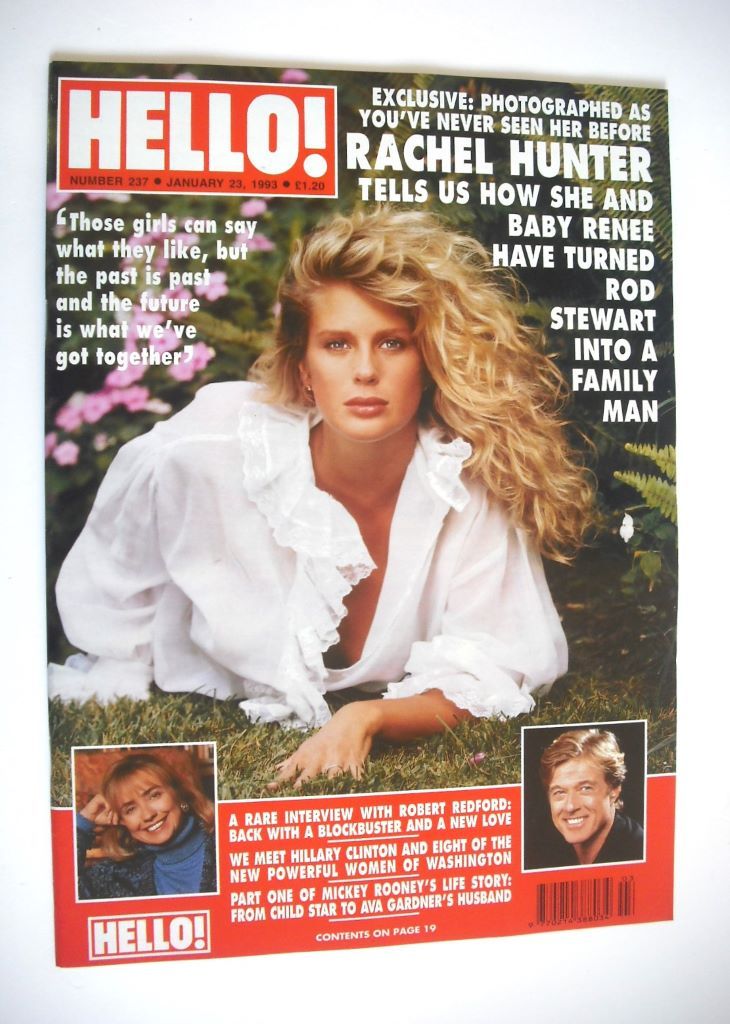 <!--1993-01-23-->Hello! magazine - Rachel Hunter cover (23 January 1993 - I