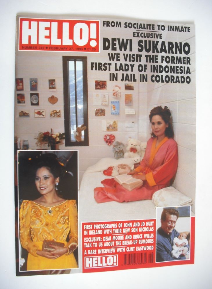 <!--1993-02-27-->Hello! magazine - Dewi Sukarno cover (27 February 1993 - I