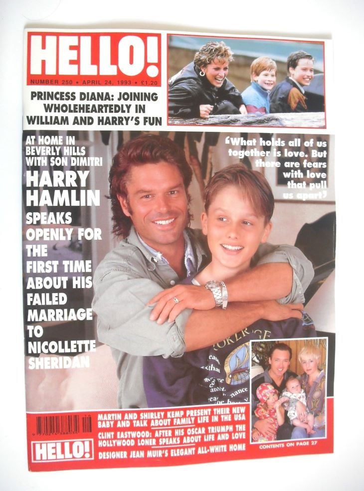 Hello! magazine - Harry Hamlin cover (24 April 1993 - Issue 250)