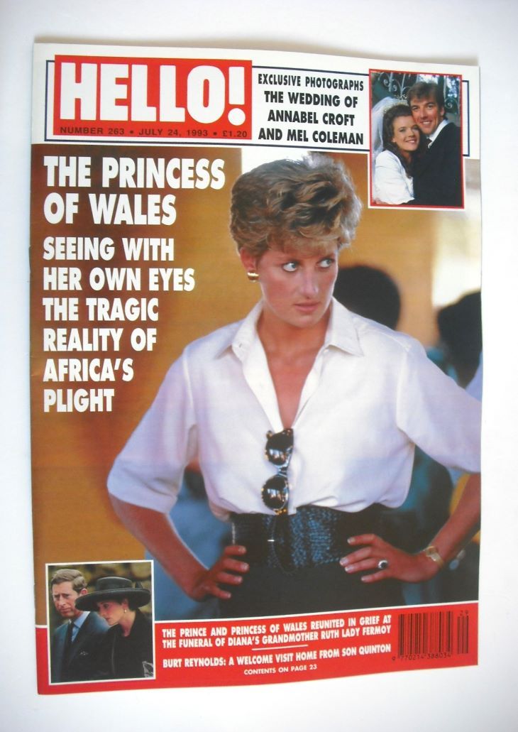 <!--1993-07-24-->Hello! magazine - Princess Diana cover (24 July 1993 - Iss
