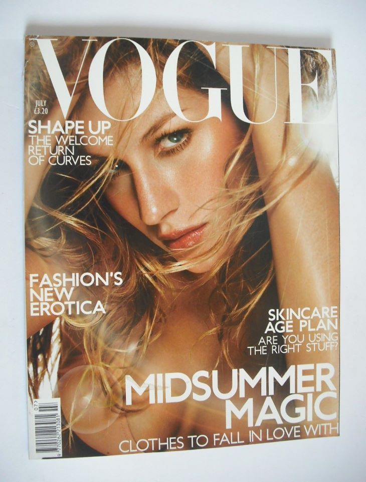 <!--2001-07-->British Vogue magazine - July 2001 - Gisele Bundchen cover