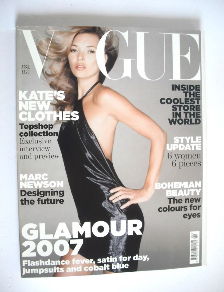 British Vogue magazine - April 2007 - Kate Moss cover