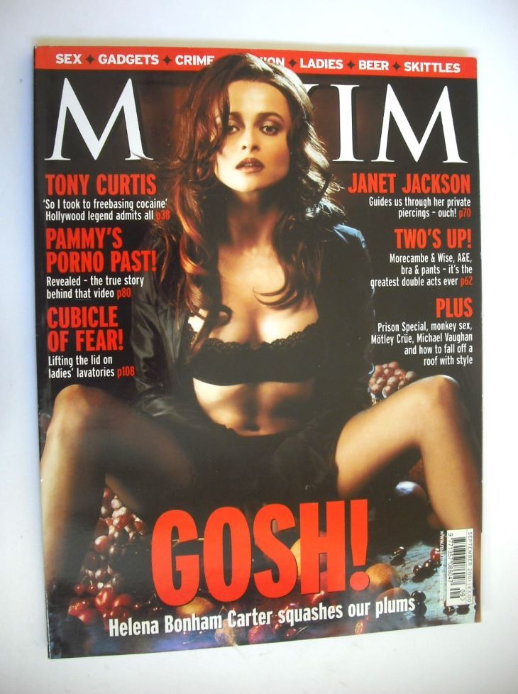 MAXIM magazine - Helena Bonham Carter cover (September 2001)