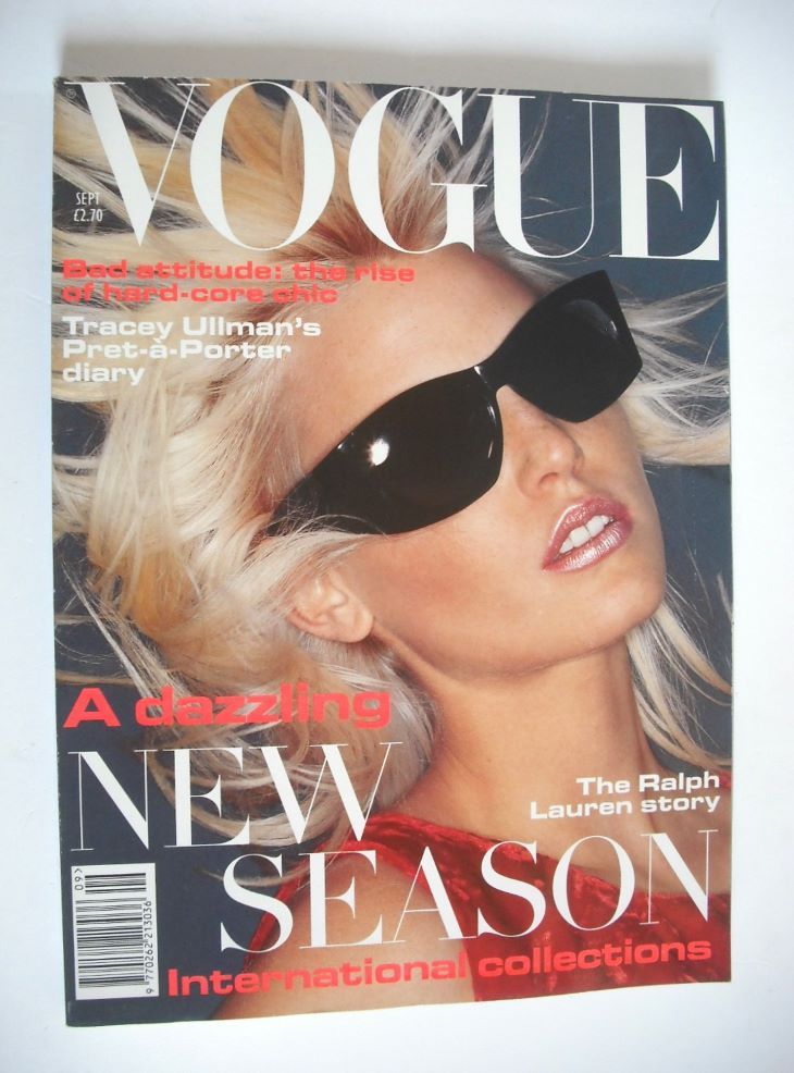 <!--1994-09-->British Vogue magazine - September 1994 - Nadja Auermann cove