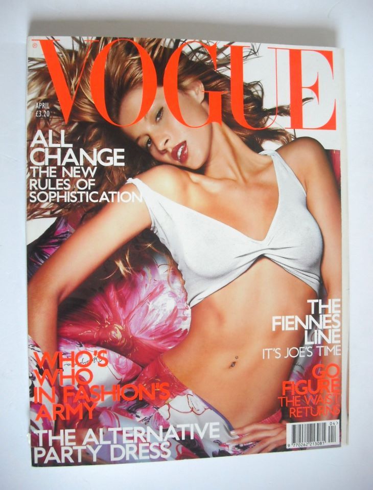 <!--2001-04-->British Vogue magazine - April 2001 - Gisele Bundchen cover
