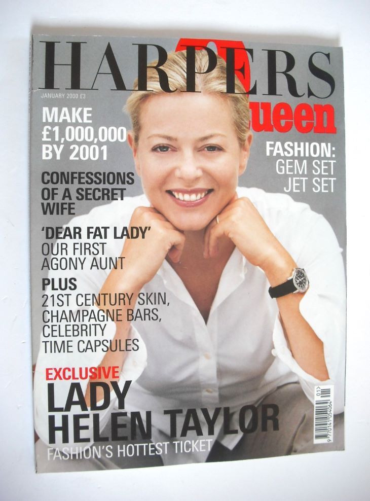 British Harpers & Queen magazine - January 2000 - Lady Helen Taylor cover