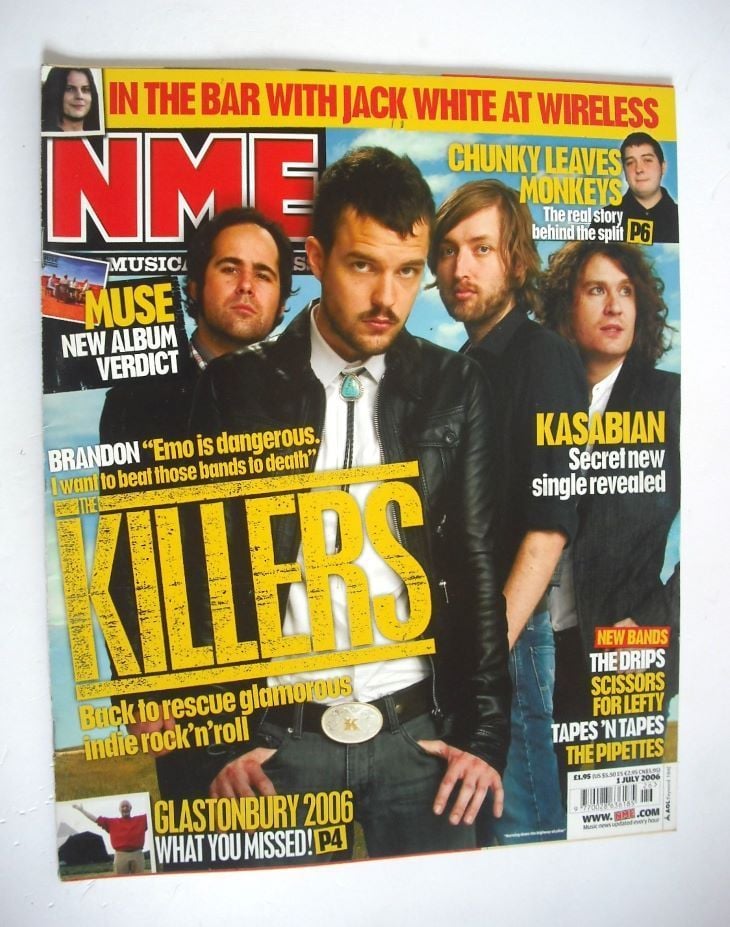 <!--2006-07-01-->NME magazine - The Killers cover (1 July 2006)