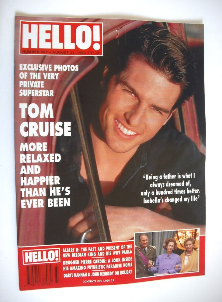 <!--1993-08-21-->Hello! magazine - Tom Cruise cover (21 August 1993 - Issue