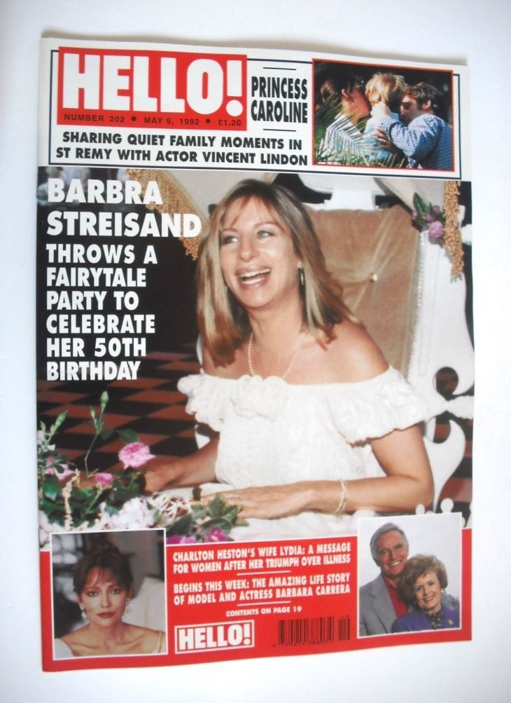 Hello! magazine - Barbra Streisand cover (9 May 1992 - Issue 202)
