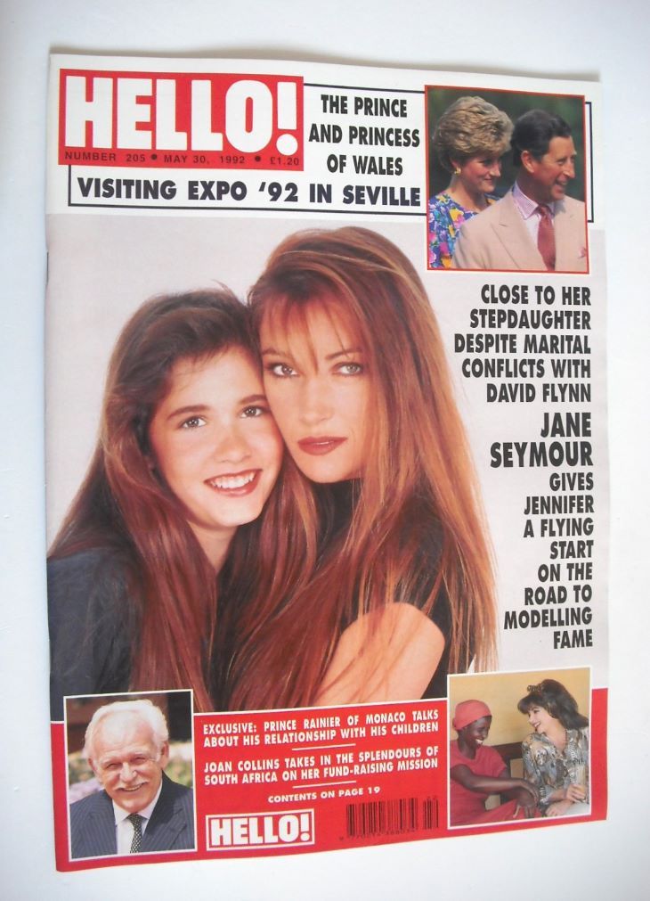 <!--1992-05-30-->Hello! magazine - Jane Seymour cover (30 May 1992 - Issue 