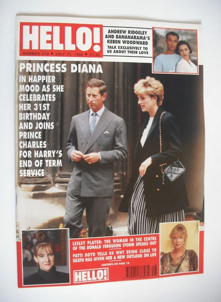 <!--1992-07-11-->Hello! magazine - Prince Charles and Princess Diana cover 
