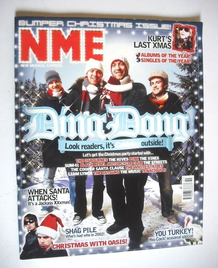 NME magazine - Coldplay cover (21-28 December 2002)