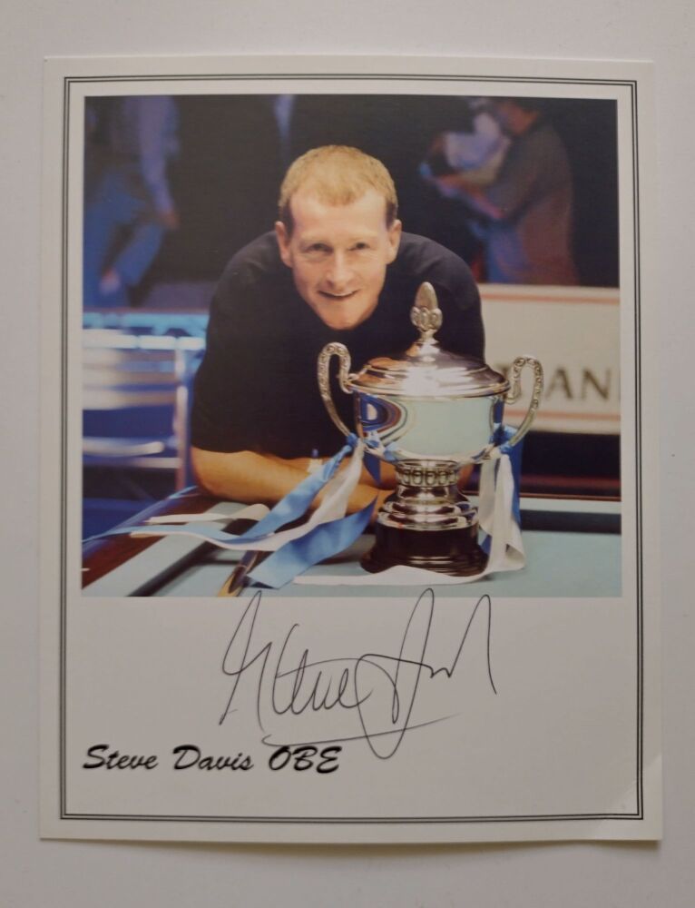 Steve Davis autograph (hand-signed photograph)