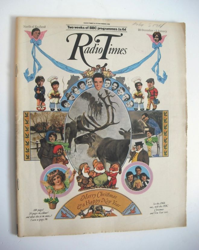 Radio Times magazine - Merry Christmas cover (18-25 December 1969)