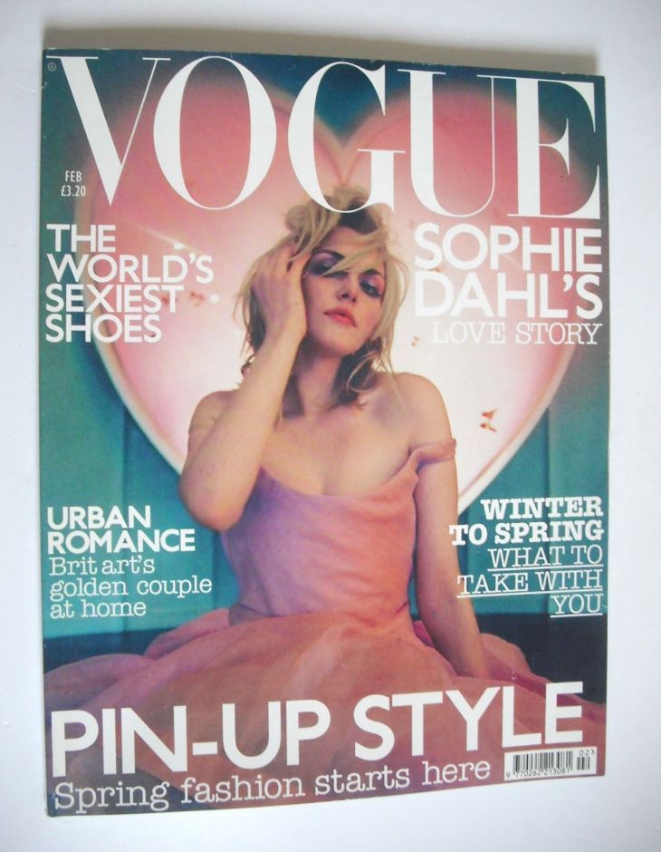 British Vogue magazine - February 2003 - Sophie Dahl cover