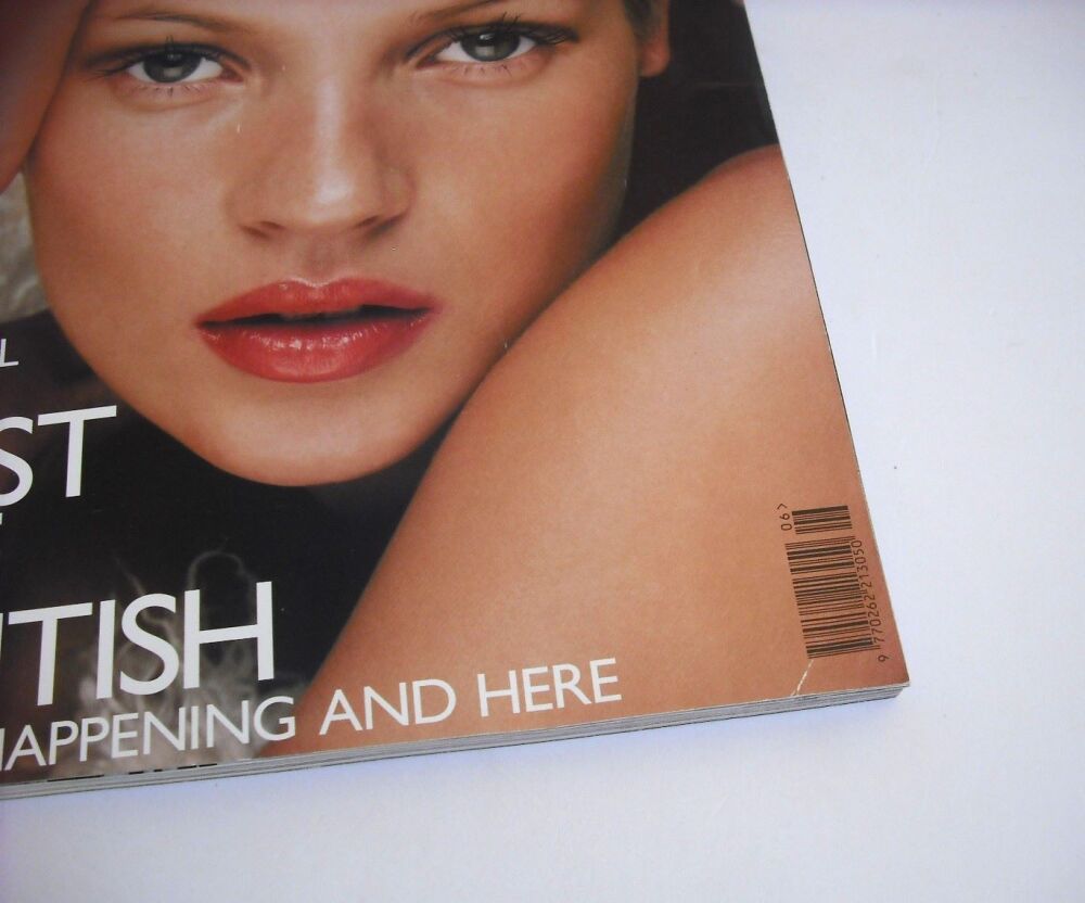 British Vogue magazine - June 1998 - Kate Moss cover