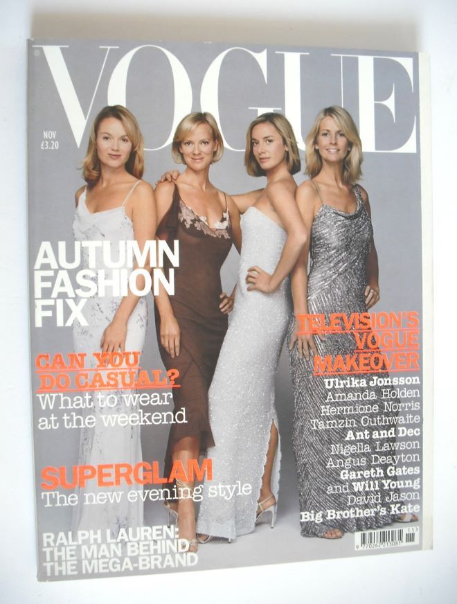 British Vogue magazine - November 2002 - Television's Vogue Makeover cover