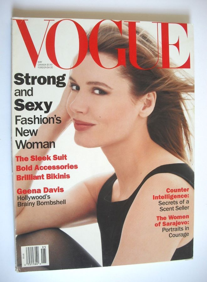 US Vogue magazine - May 1994 - Geena Davis cover