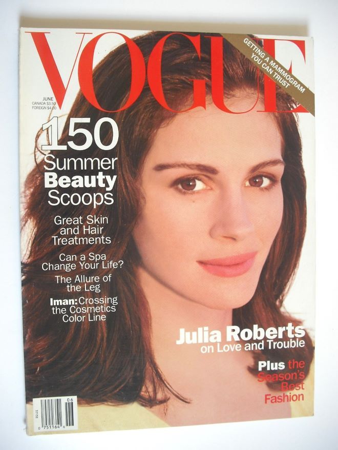 US Vogue magazine - June 1994 - Julia Roberts cover
