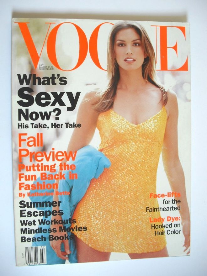 US Vogue magazine - July 1994 - Cindy Crawford cover