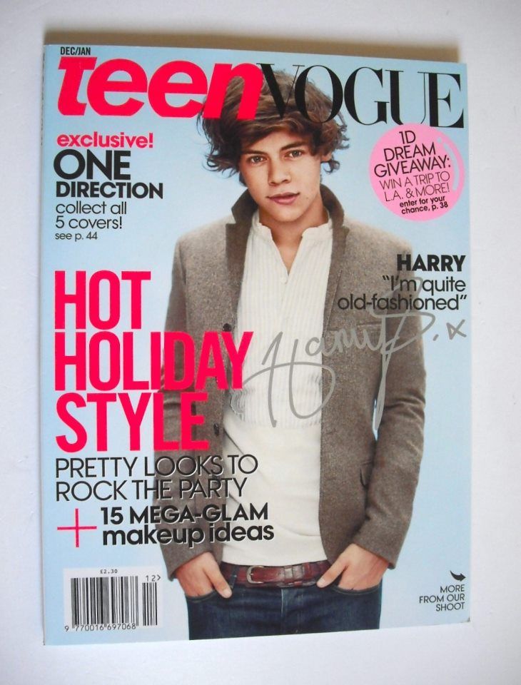 <!--2012-12-->Teen Vogue magazine - December 2012/January 2013 - Harry Styl