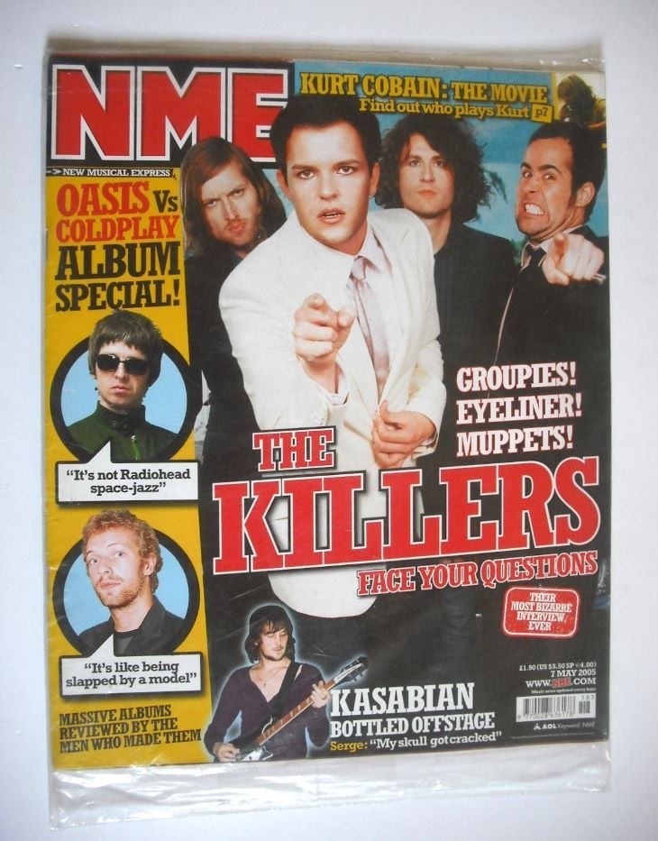 <!--2005-05-07-->NME magazine - The Killers cover (7 May 2005)