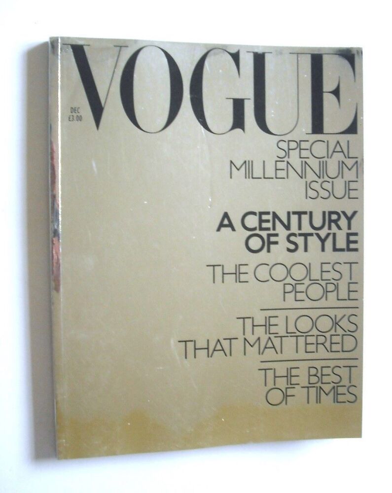 British Vogue magazine - December 1999 - Special Millennium Issue